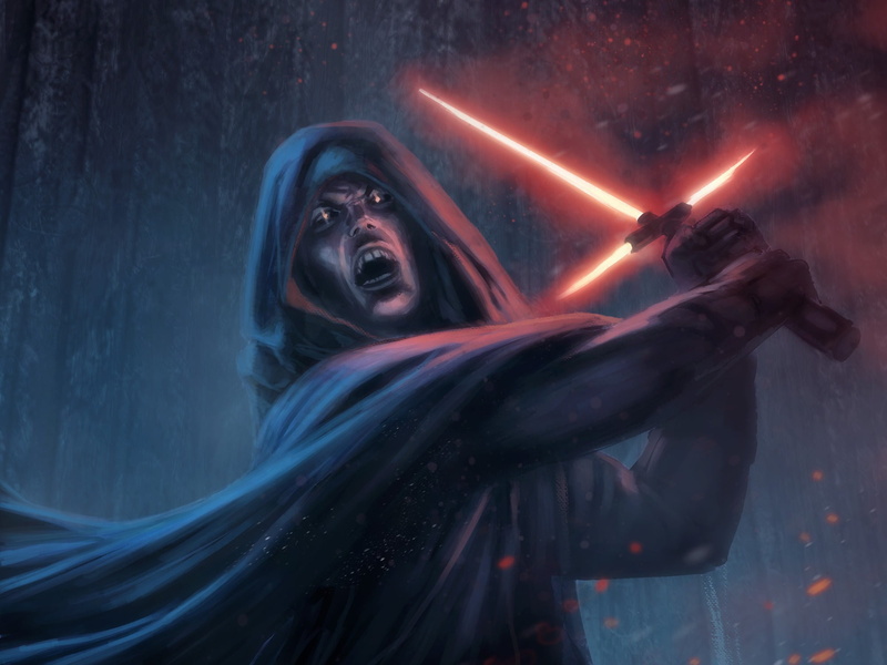 motion, emotion, christianity, lightsaber, art, death, spirituality, horror, dark, black background, studio shot, women, fire - Natural Phenomenon, star wars episode vii - the force awakens