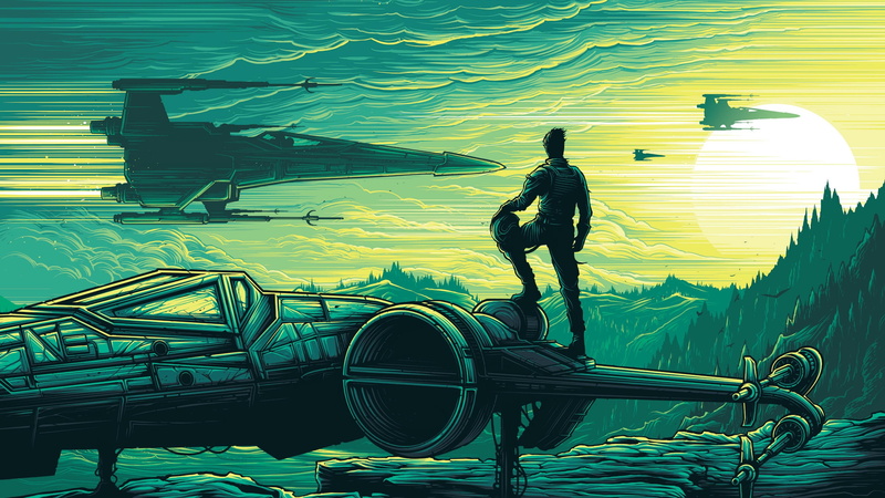 4K, Star Wars, Star Wars: The Force Awakens, Dan Mumford