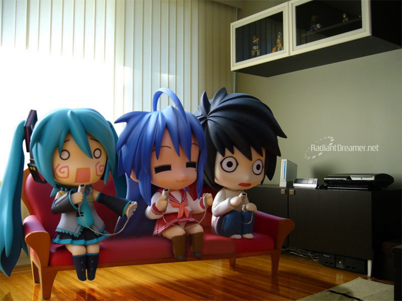 hachune, vocaloid, miku, 720P, console, lucky, konata, game, death, nendoroid, note, hatsune, chibi, star, izumi, figure
