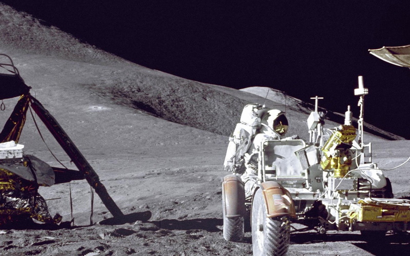 astronauts, 720P, moon, moonwalk