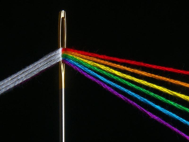 thread, colors, pink  floyd, pink floyd, dark side of the moon, multi Colored, silk, the dark side of the moon, needle, 720P, filo, Loom, arcobaleno, rainbow