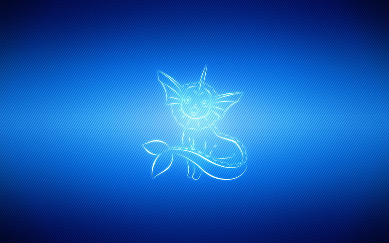 line, light, vaporeon, pokemon blue, 2K