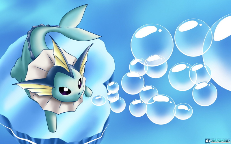 serie, games, 1080P, video, pokemon, vaporeon, nintendo, water