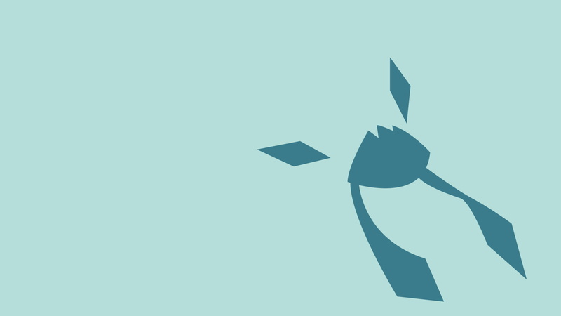 blue, minimalism, light, glaceon, 1080P, light blue background, background