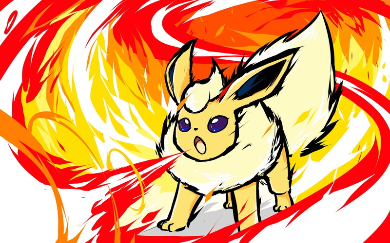 Shiny Flareon, 720P, ishmam, Flareon, pokemon