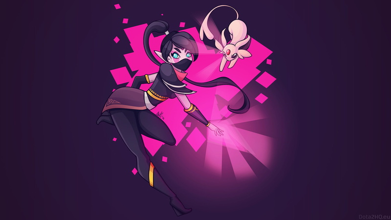 Espeon, Pokemon, Dota 2, Lana, 1080P, girl, art, Templar Assassin