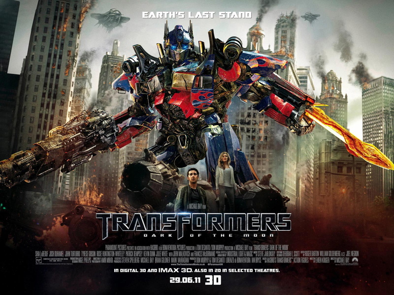 transformers, moon, 720P, dark