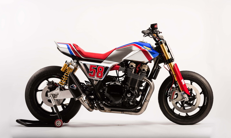 Concept bikes, gray, sports, black, 2017, 4K, Honda CB1100 TR, bike, red
