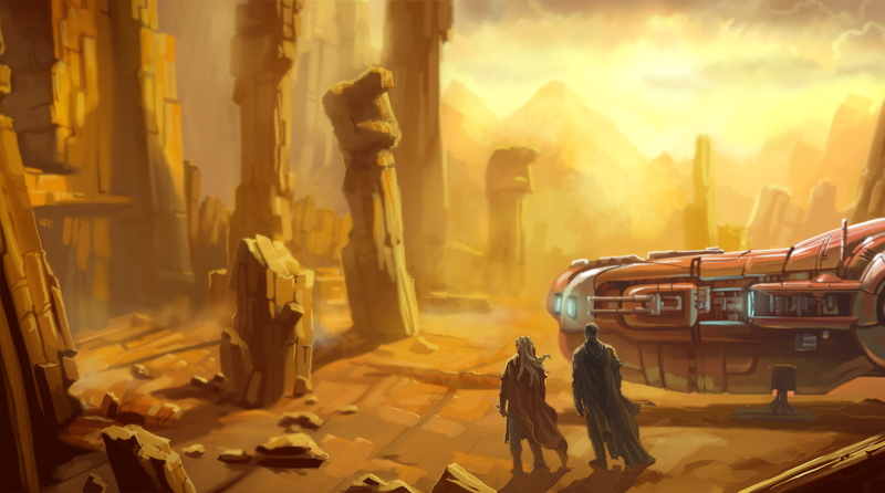 built structure, nature, group of people, people, Jedi, 4K, real people, science fiction, architecture, fantasy art, mode of transportation, artwork, travel