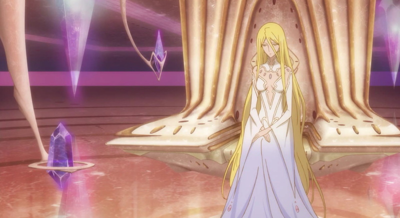 curtain, human representation, lighting equipment, Space Battleship Yamato 2199, ornate, purple, architecture, representation, anime girls, Iscandar Starsha