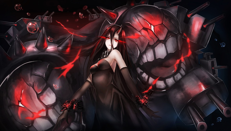 Battleship Water Oni, 5K, Kantai Collection, digital art