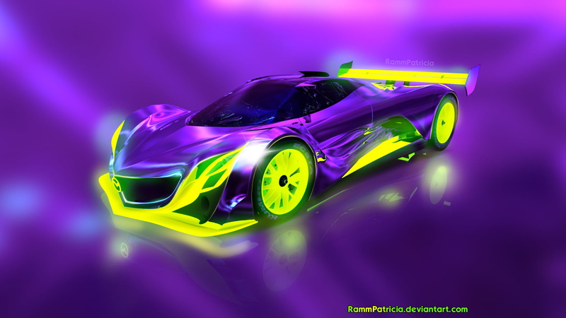 RammPatricia, Mazda, reflection, car, 3D graphics, render, glowing, digital art, Mazda Furai, vehicle, 1080P, concept car