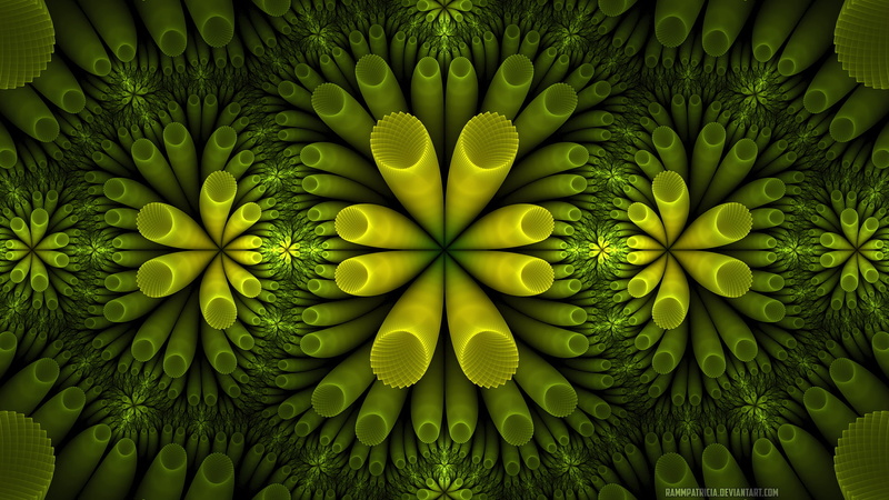 digital art, chaotica, RammPatricia, fractal, 1080P, microscopic, nature, abstract, plants