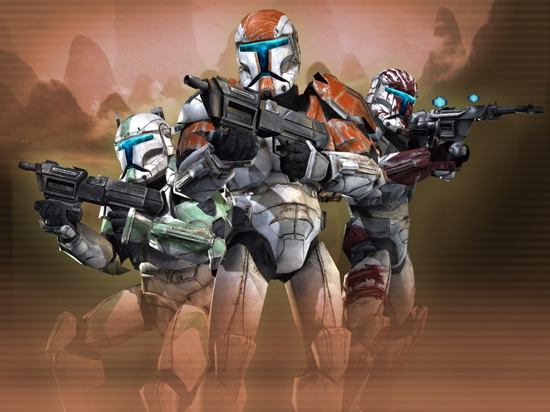 720P, indoors, gun, communication, obscured face, lens flare, government, people, helmet, Star Wars Republic Commando, Star Wars, security, men, digital composite