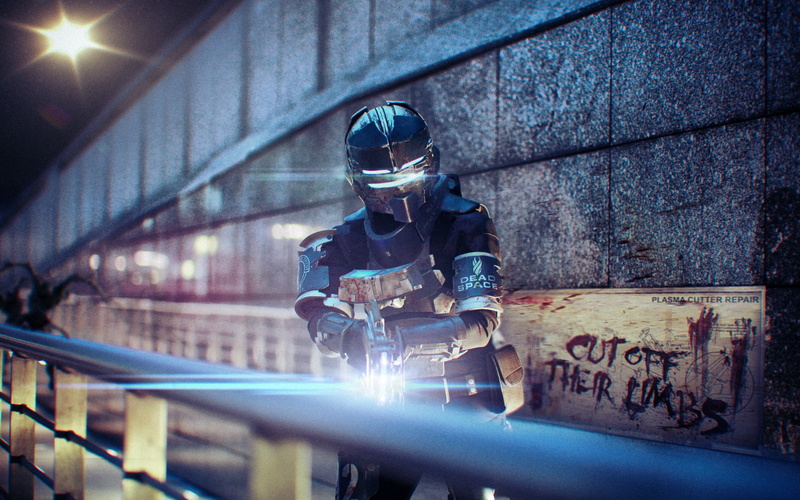 helmet, welding, s, dead space 3, protective Workwear, architecture, technology, equipment, black, welder, illuminated, suit, brown, tunnel, uniform, metal industry