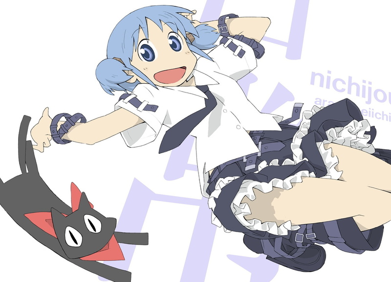 Sakamoto, Nichijou, anime, Naganohara Mio, 720P