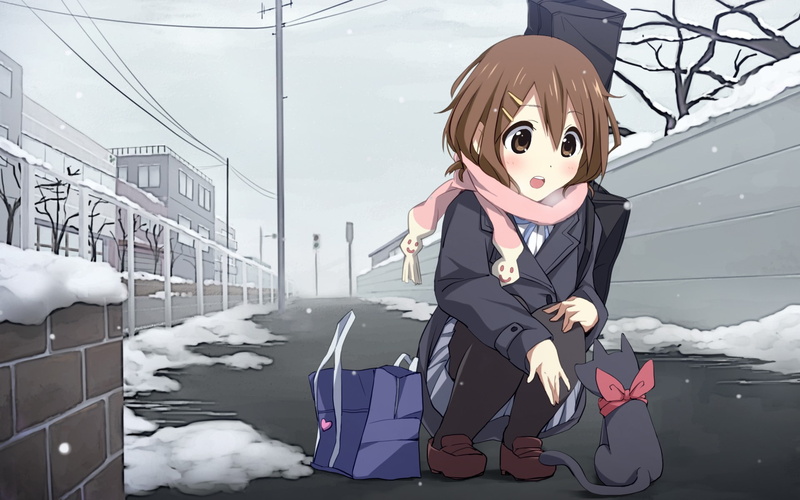 Hirasawa Yui, Sakamoto, 1080P, K-ON!, anime girls, anime, Nichijou