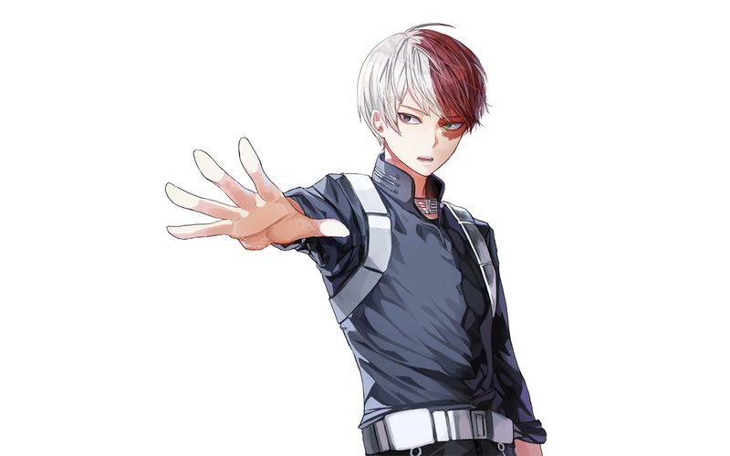 menswear, copy space, boys, Boku no Hero Academia, hairstyle, child, waist up, front view, lifestyles, childhood, 1080P, indoors, casual clothing, studio shot
