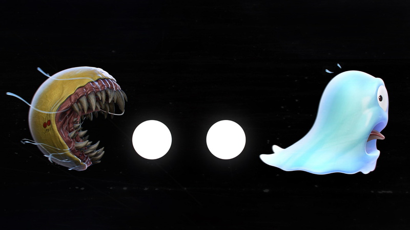 Video Game, Venom, Crossover, 1080P, Pac-Man, Ghost