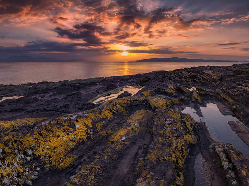 Little Cumbrae, Great Cumbrae, scenics - nature, horizon, tranquility, GreatCumbrae, rock - object, NorthAyrshire, beach, beauty in nature, environment
