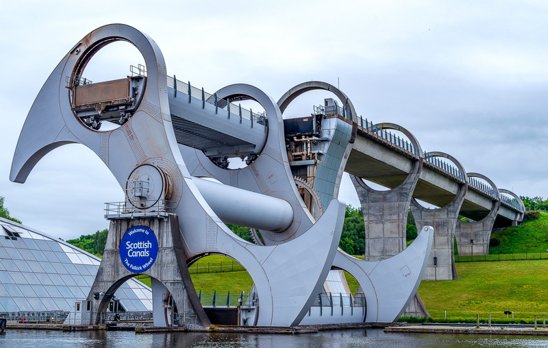 4K, architecture, river, railing, nature, metal, bridge, bridge - man made structure, places of interest, sky, cloud - sky, water, built structure, boat lift