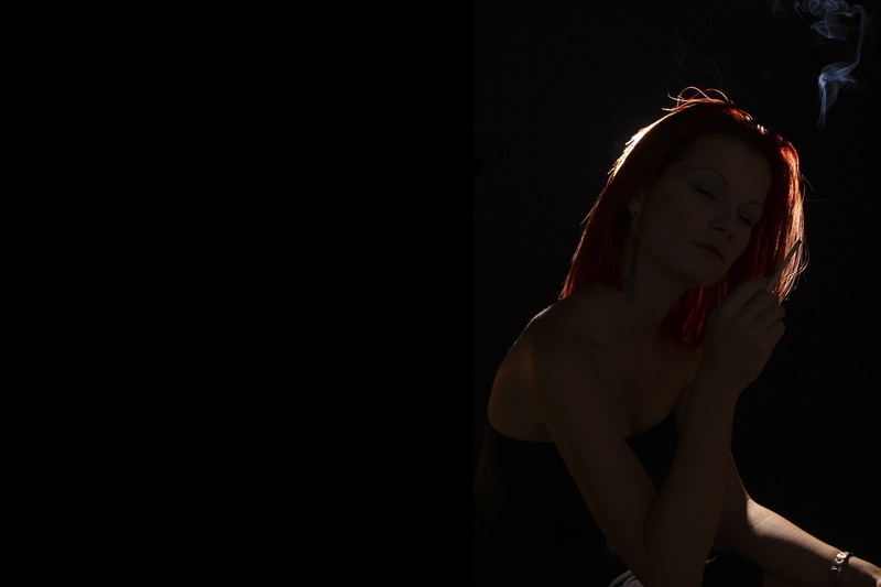 beauty, portrait, Smoke, headshot, beautiful woman, adult, females, depression - sadness, hairstyle, one man only, contemplation, dark, one Person, beautiful
