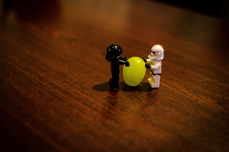 food and drink, citrus fruit, night, close-up, fruit, lemon, table, yellow, selective focus, starwars, still life, animal representation, no people, lego
