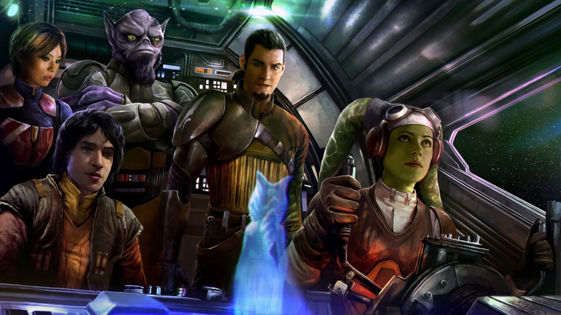 4K, illustration, season 4, cartoon, Star Wars Rebels, characters
