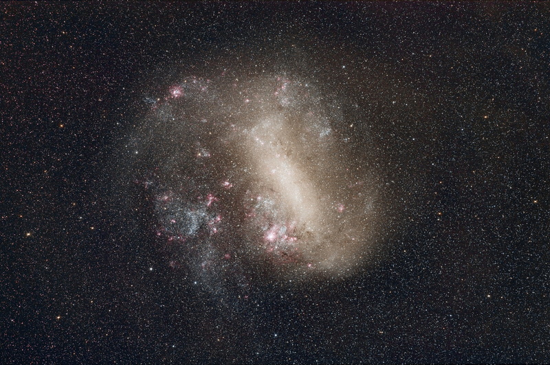 1080P, sky, science, bright, galaxy, globular star cluster, infinity, glowing, outdoors, majestic, luminosity, nature, space and astronomy, The Large Magellanic Cloud