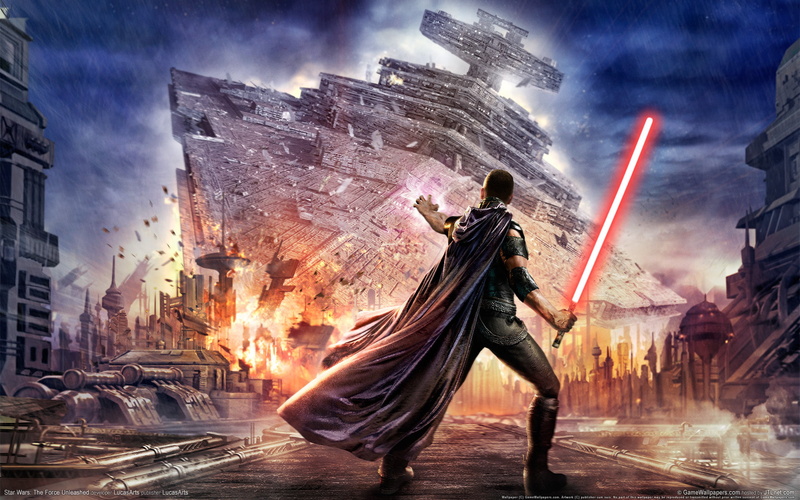star wars, fire, the crash, galen marek, force, lucasarts, power, star destroyer, lightsaber, star wars.the force unleashed, the explosion, 1080P
