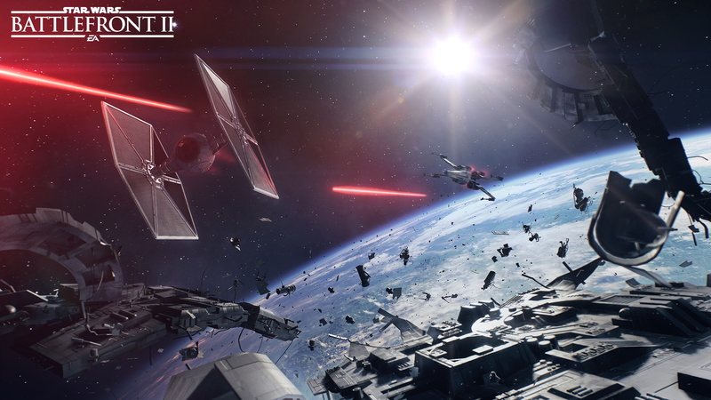 Star Wars Battlefront II (2017), TIE Fighter, 1080P, X-Wing, Star Wars