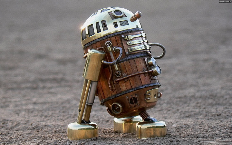 720P, r2d2, robots, star, steampunk, wars