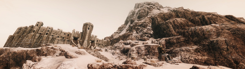 travel, stone, beauty in nature, tranquility, ancient civilization, the past, travel destinations, The Elder Scrolls V: Skyrim, ancient, mountains, rock - object