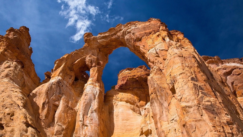 rock formation, rock, low angle view, nature, rock - object, non-urban scene, geology, scenics - nature, sky, physical geography, national monument, tranquility