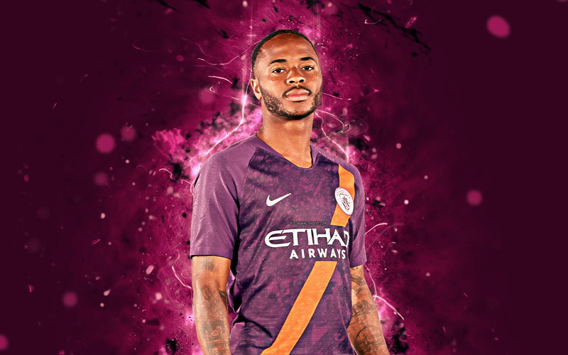 Raheem Sterling, Manchester City F.C., Soccer, 4K