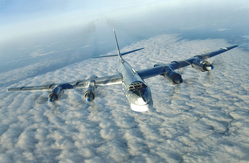 transportation, scenics - nature, beauty in nature, cloud - sky, nature, Strategic Bomber, no people, waterfront, Bombers, tranquility, sport, Tupolev Tu-95