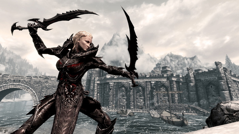 scrolls, hd, elder, video games, 1080P, knifes, skyrim, swords