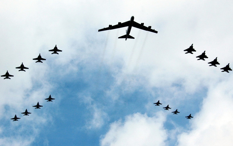 military, 720P, aircraft, stratofortress, b 52, bomber