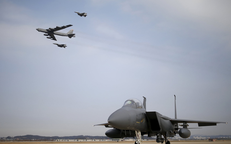 16 Fighting Falcon, 52 Stratofortress, Boeing B, Bomber, mcdonnell douglas f, Military Aircraft, 2560x1600 px, 2K, General Dynamics F, aircraft