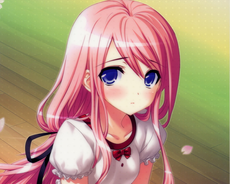 creativity, kasukabe, blush, wall - building feature, ribbons, akira, eyes, pink color, close-up, art and craft, portrait, pink, sakura, doll, representation