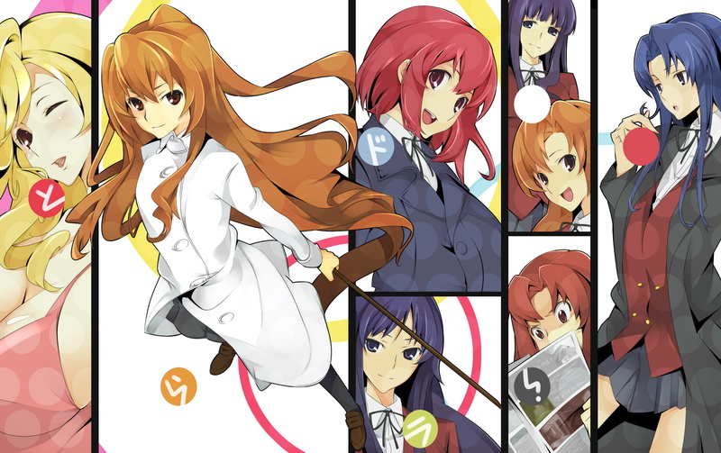 takasu, 1080P, toradora, kashii, minori, maya, taiga, kihara, kanou, yuri, ami, nanako, aisaka, koigakubo, kawashima, yasuko, sumire, kushieda