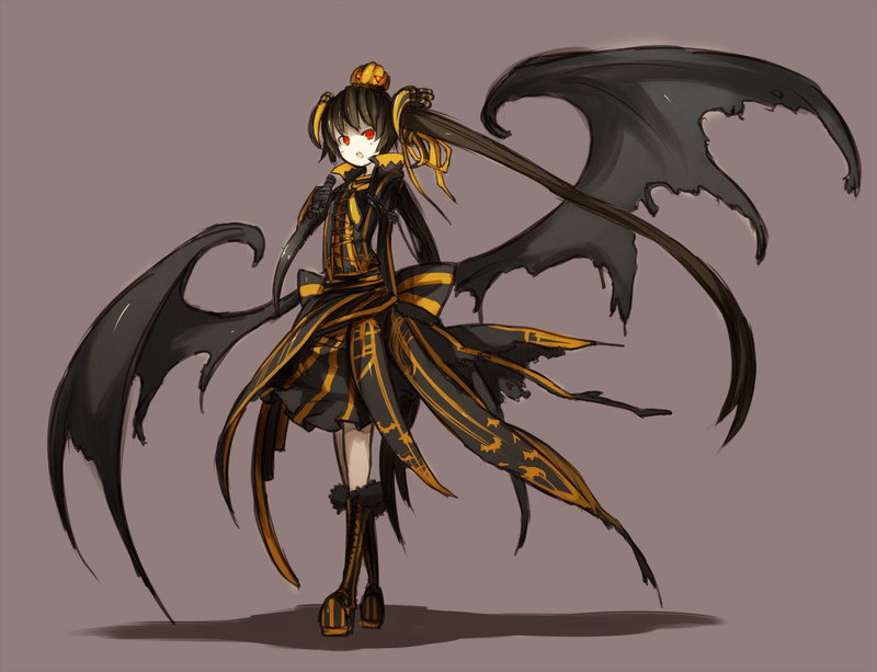 hot, women, artist, 720P, shirogane, usagi, devil, dark, x, hd, art, anime