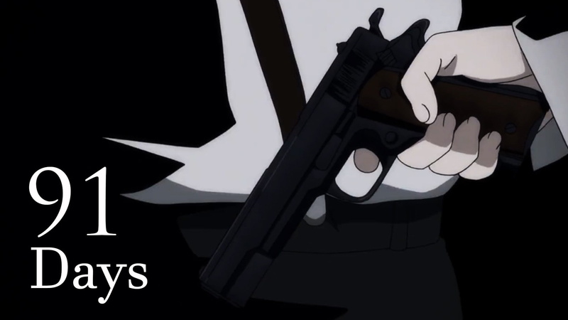 social issues, aggression, dark, anger, black color, night, indoors, studio shot, 91 Days, weapon, warning sign, text, Angelo Lagusa, knife - weapon, anime boys