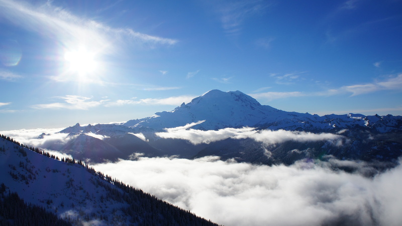 Crystal Mountain, daytime, winter, white color, beauty in nature, scenics - nature, mountain range, cold temperature, idyllic, Seattle, day, outdoors, tranquility