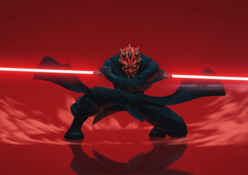 Lightsaber, 4K, Darth Maul, Star Wars