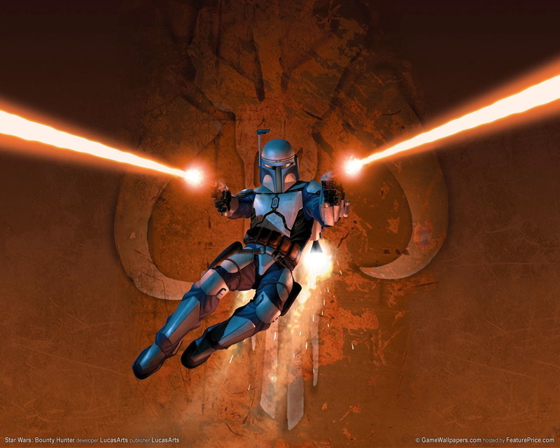 hero, character, 720P, blue, Bounty Hunter, Star Wars, Jango Fett, illustration