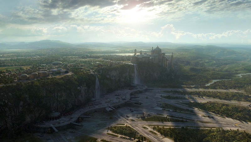 render, Naboo, sky, 720P, Star Wars, clouds, digital art