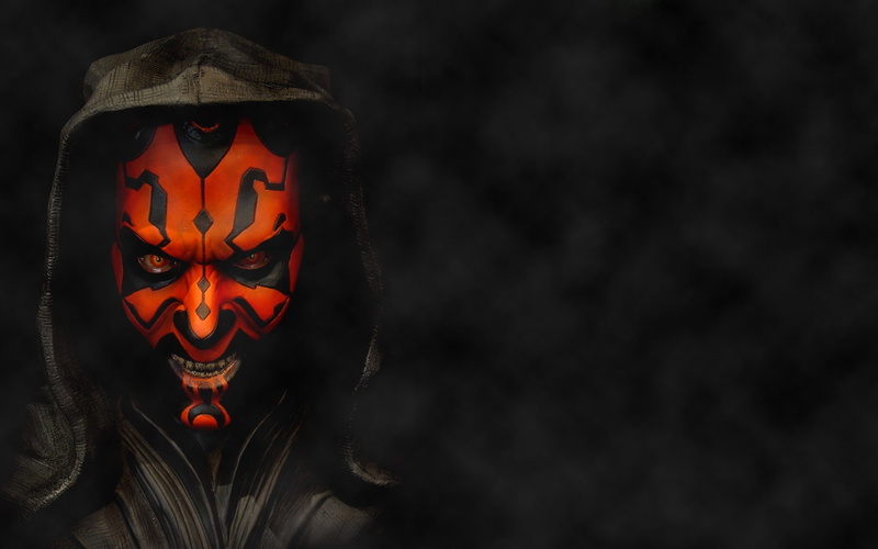 star wars darth maul, celebration, creativity, close-up, horror, art and craft, dark, black background, spooky, 1080P, fear, no people, halloween, indoors