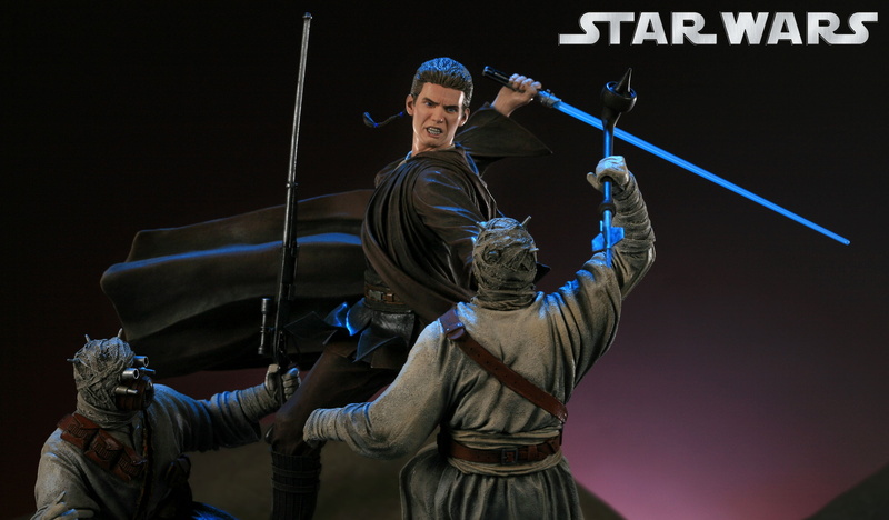 Tusken Raider, Star Wars, 2K, Star Wars Episode II: Attack Of The Clones, Anakin Skywalker, Figurine
