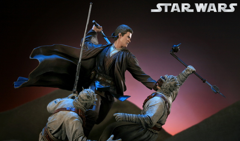 Star Wars, 2K, Anakin Skywalker, Figurine, Star Wars Episode II: Attack Of The Clones, Tusken Raider